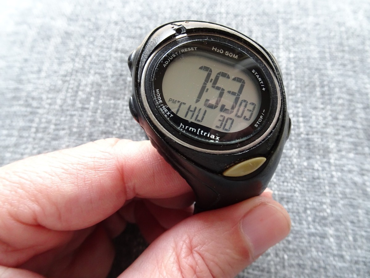 Nike SM0008 HRM Triax Inspire Black Digital Sports Watch | eBay