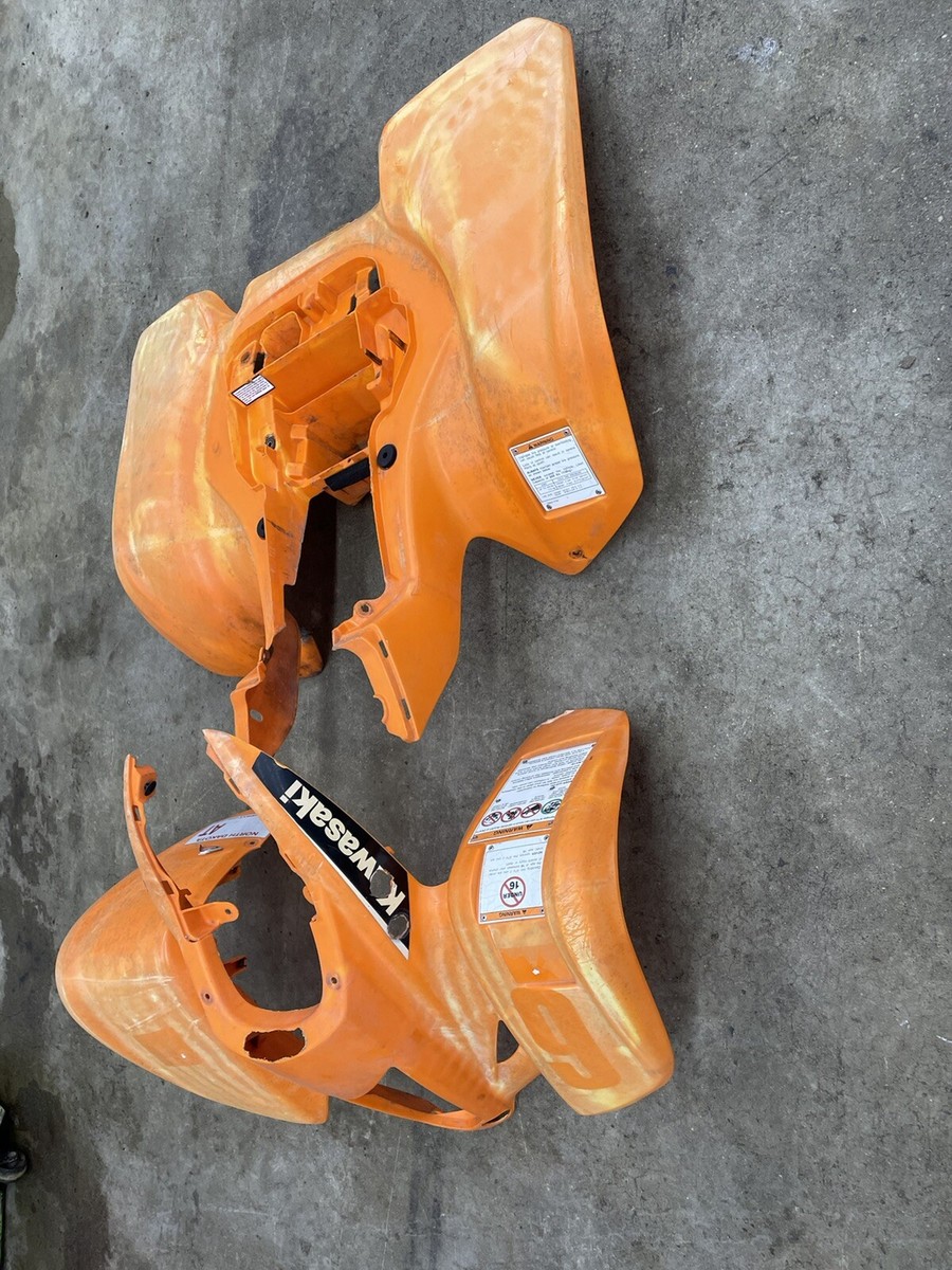 03 04 Kawasaki KFX400 Fenders Plastics Orange Front Fenders Rear