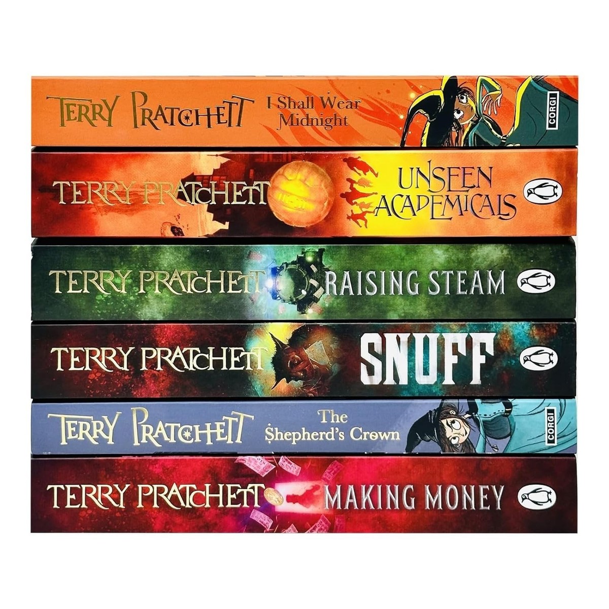 Terry pratchett Discworld Novels Series 8 :6 Books Collection Set