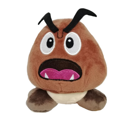 Goomba Open Mouth Super Mario Bros Plush Toy Stuffed Animal Figure