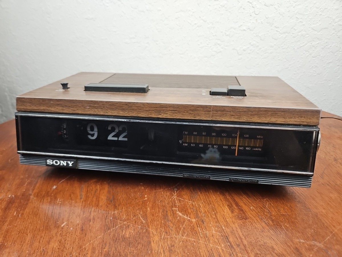 Sony TFM-C580W FM/AM Digital Clock Radio Working Radio Not Clock