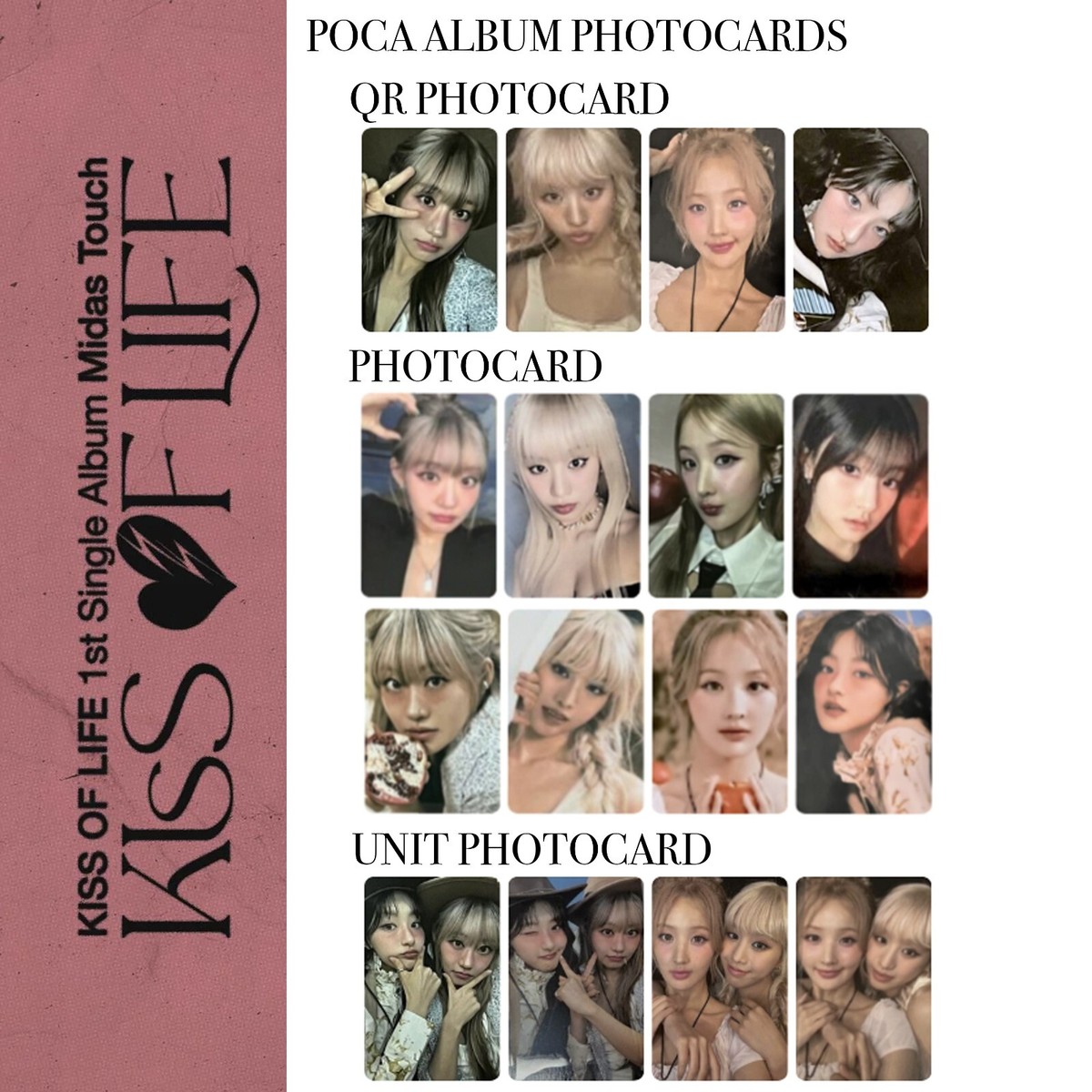 KISS OF LIFE [MIDAS TOUCH] POCA ALBUM PHOTOCARD PC NATTY BELLE