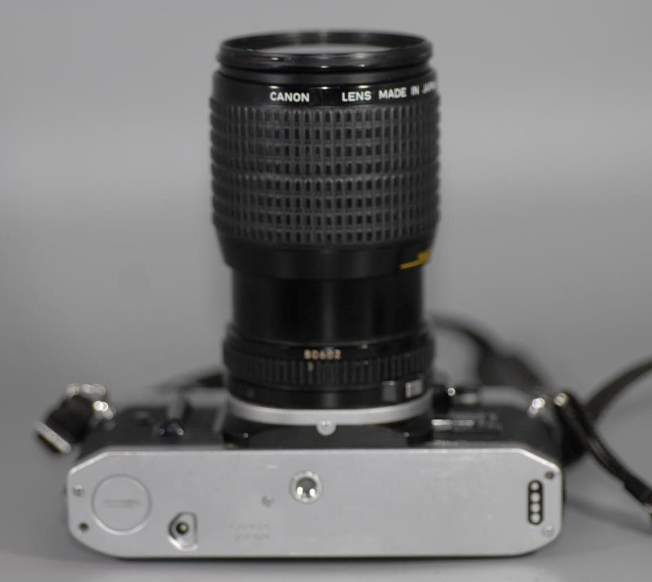 Canon AE-1 Program with Canon 35-105mm f3.5 FD Macro zoom lens AE1