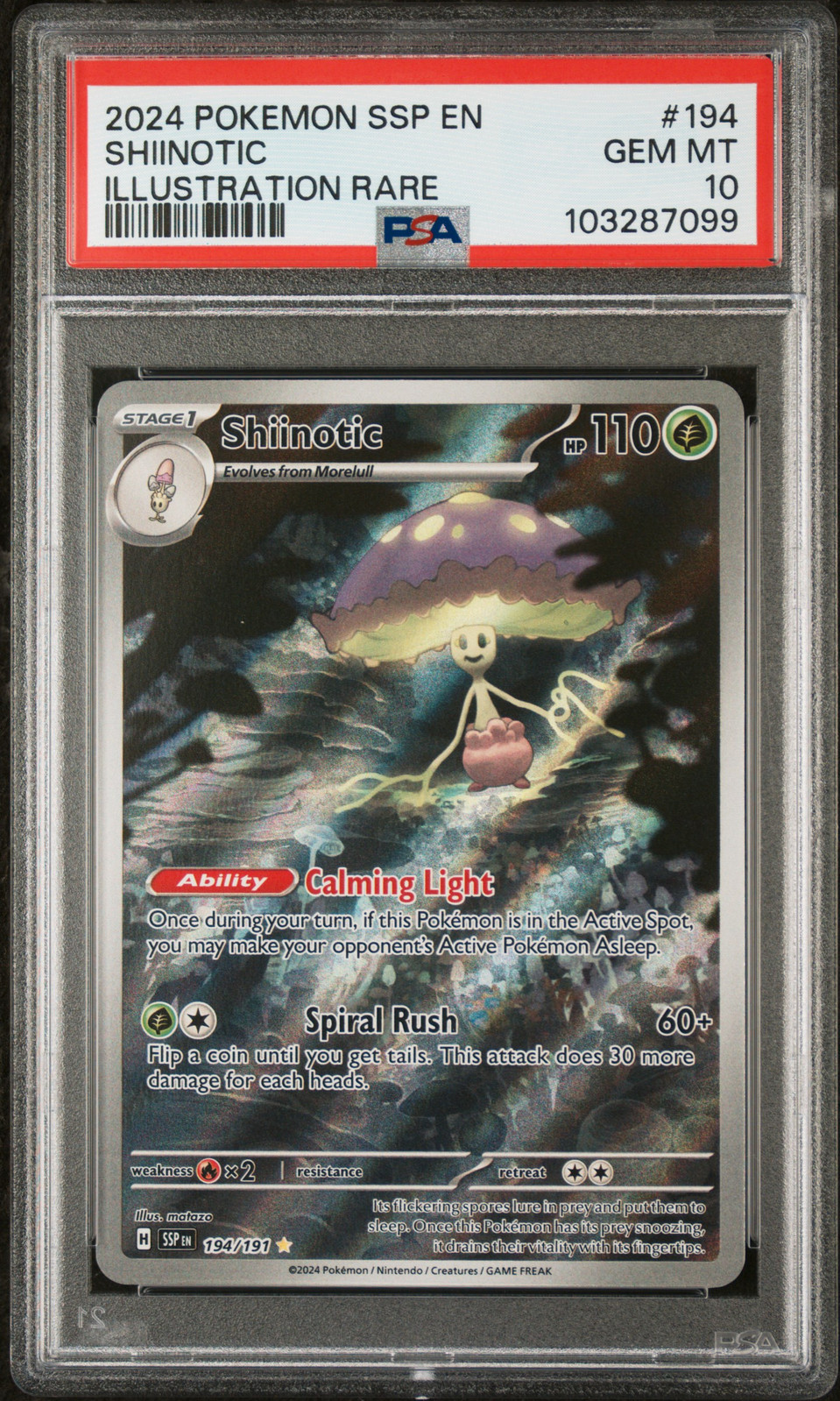2024 POKEMON SSP EN-SURGING SPARKS ILLUSTRATION RARE #194