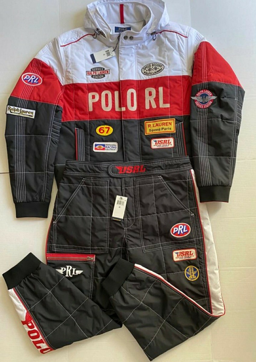Polo Ralph Lauren Men's Oxford Racing Jacket &Pant Set, Tracking