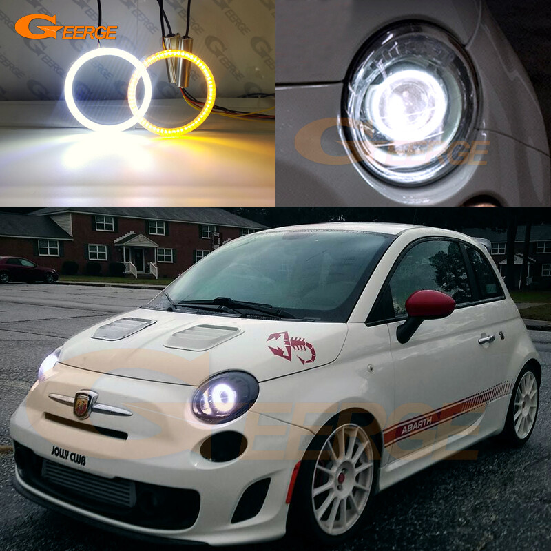 For FIAT ABARTH 500 C 595 695 A/W Switchback SMD Led Angel Eyes