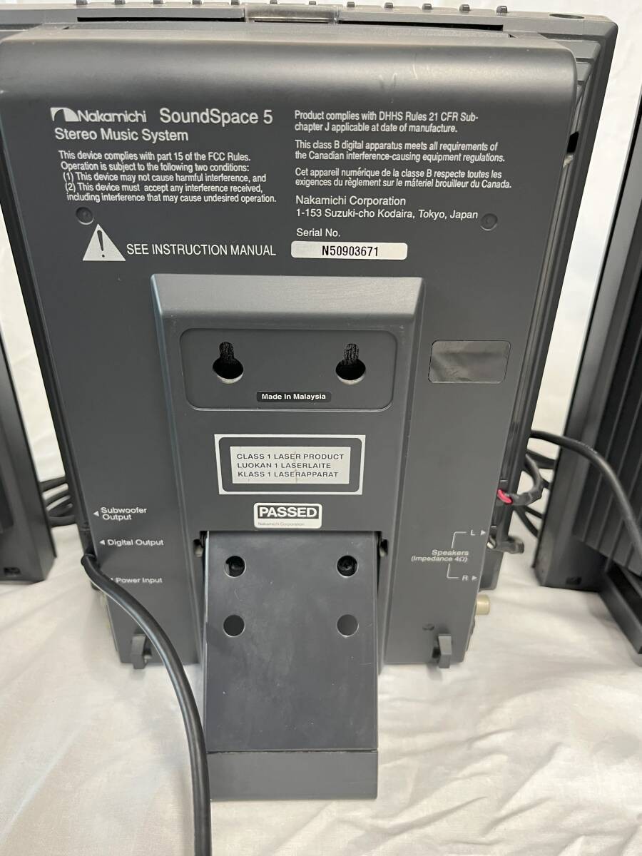98000・1999年】 Nakamichi SoundSpace5 コンポ 98000・1999年