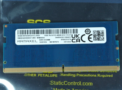 RAMAXEL 24GB (2x12GB) DDR5 SODIMM RAM - 4800MHz Laptop Memory