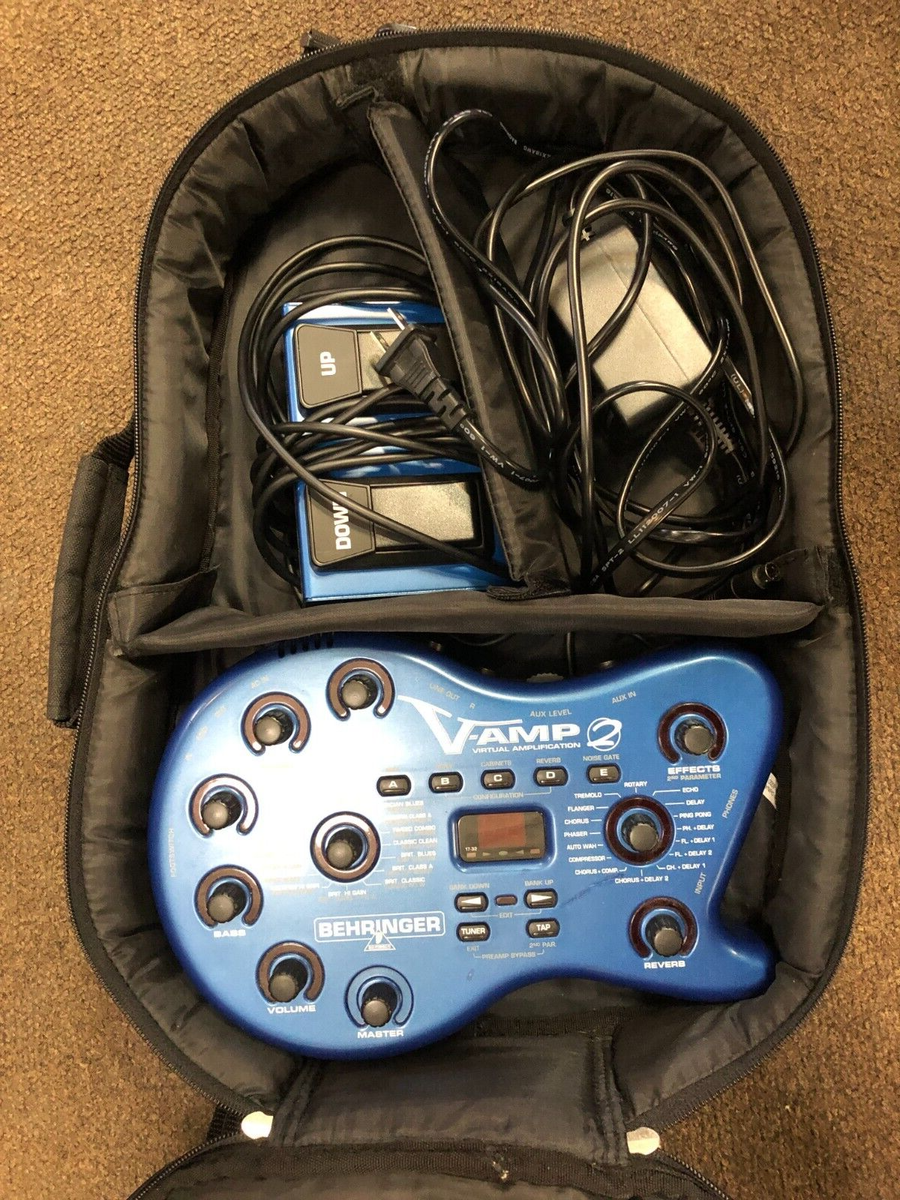 Behringer V-AMP 2 Virtual Amp w/ Power Supply, Footswitch & Gig