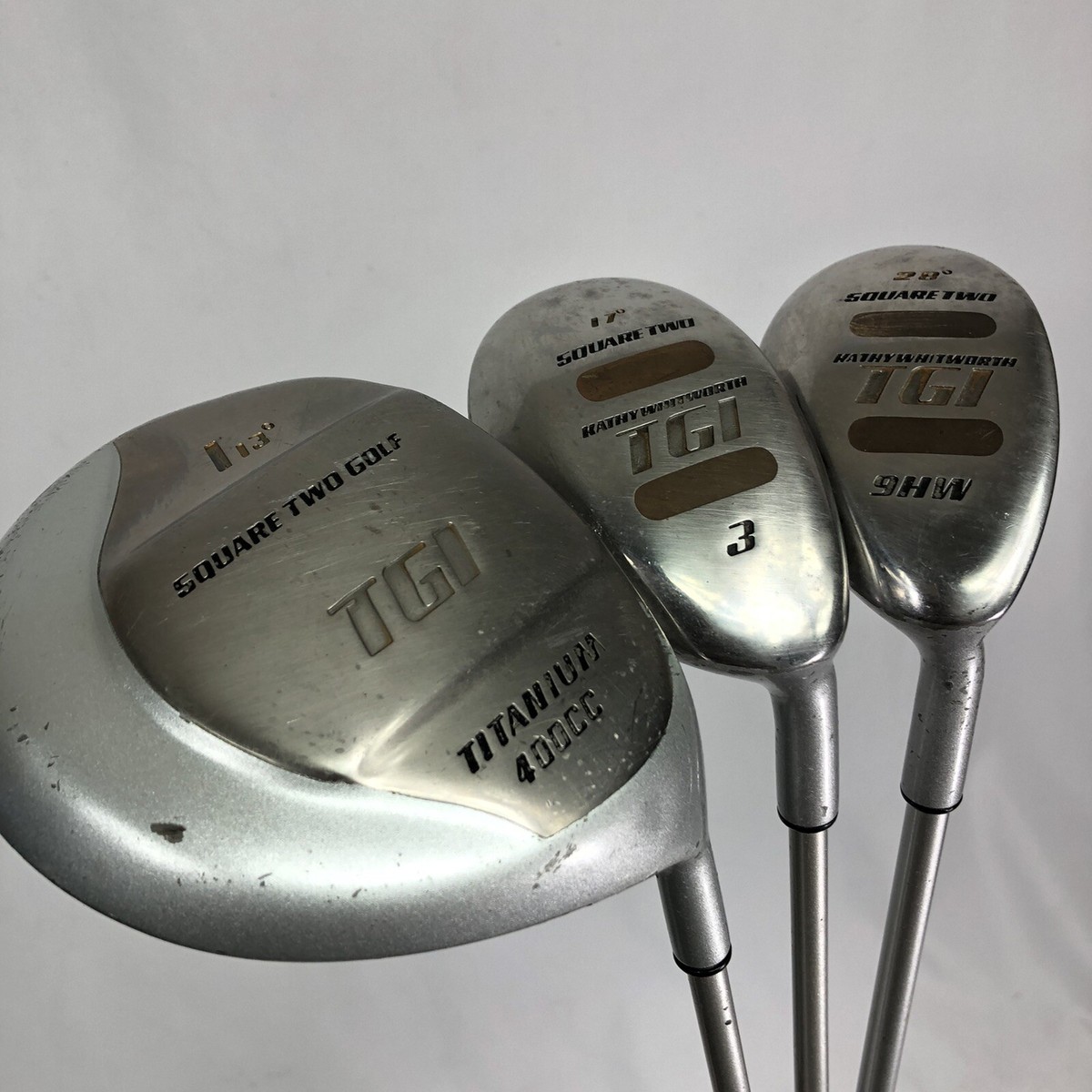 Square Two TGI Golf Club Set 13° Driver, 3 Wood 17°, 9 HW 28