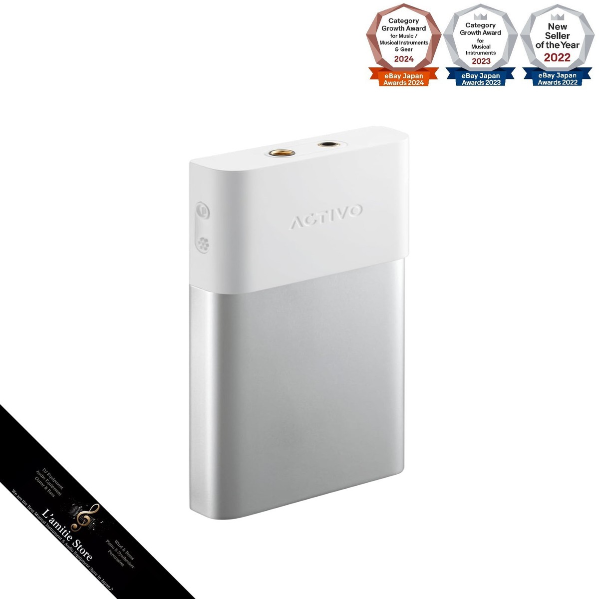 ACTIVO P1 Whisper White IRV-ACTIVO-P1 8 Core Hi-rez Portable