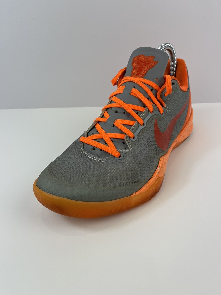Nike Men's Kobe VIII 8 Nike ID Orange & Grey Basketball 586174-992