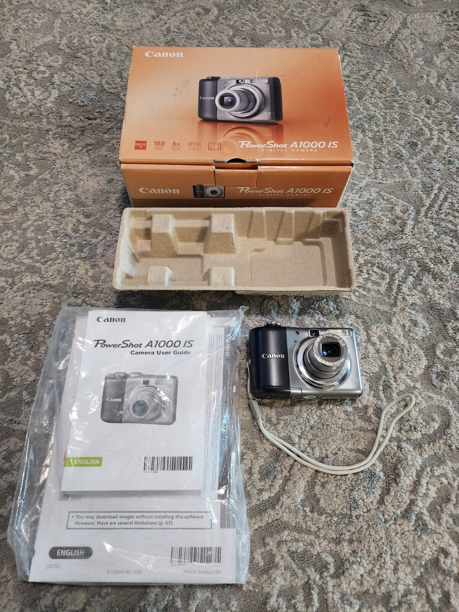 Canon PowerShot A1000 IS 10.0MP Digital Camera PC1309 4x Zoom FOR