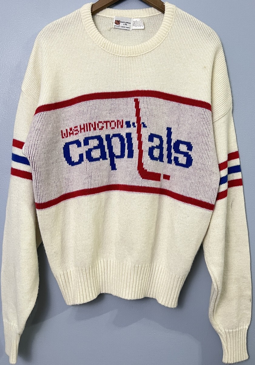 Vintage Cliff Engle LTD Washington Capitals NHL Hockey Sweater USA