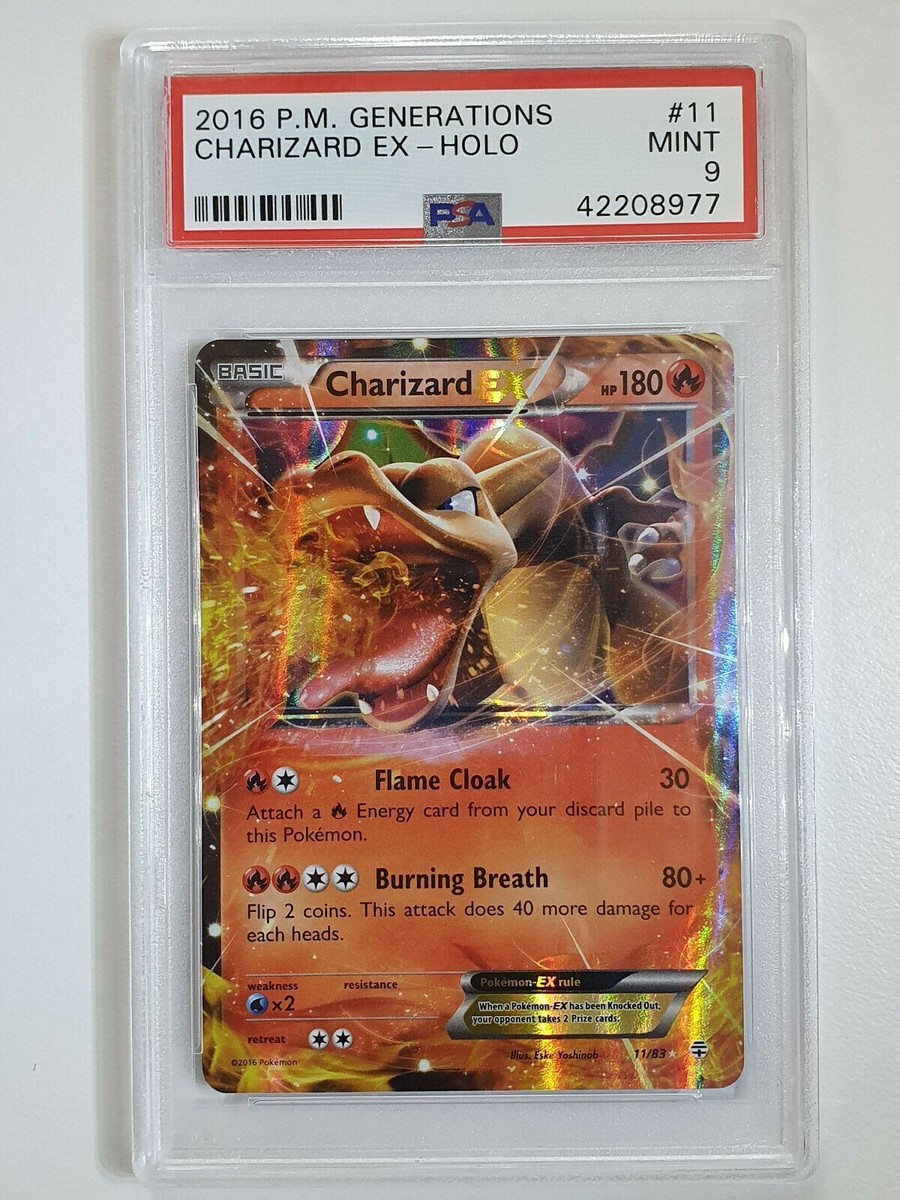 2016 Pokemon Charizard EX 11/83 HOLO PM Generations - PSA 9 | eBay