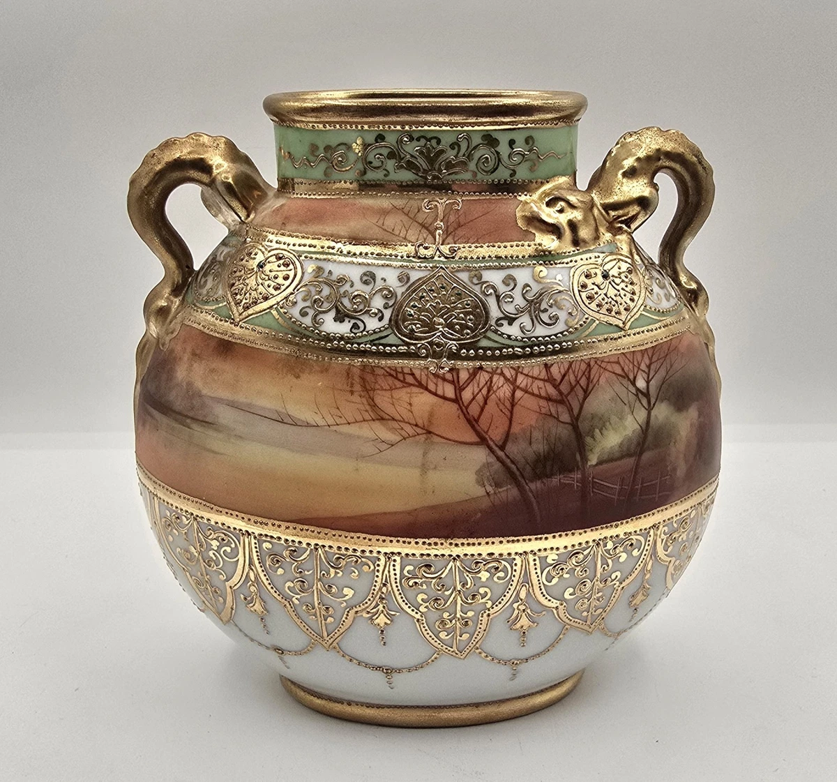 陶瓷多色古董日本原创古董花瓶| eBay