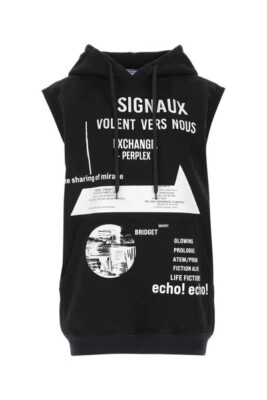 PRADA x RAF SIMONS 2021 SS COTTON FLEECE HOODIE (sleeveless) | eBay