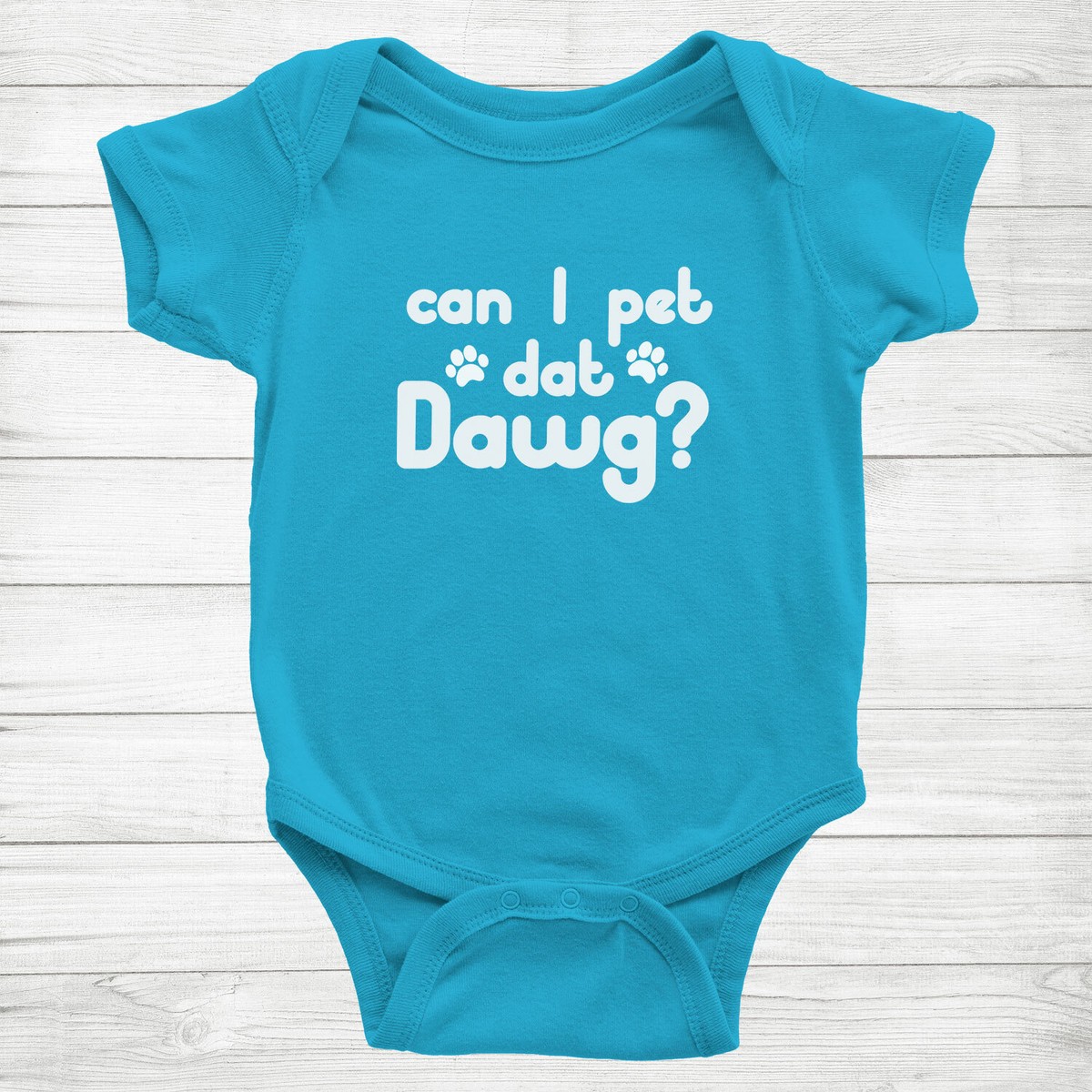 Funny Quote Meme Can I Pet That Dog Cute Baby Infant Bodysuit Can