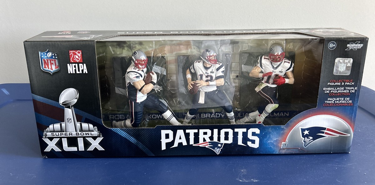 Lot Of 2 NE Patriots NFL Super Bowl McFarlane 3 Pack Set /Amendola