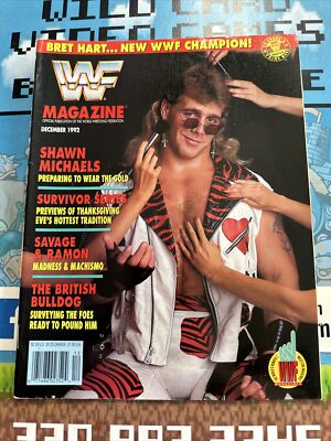 WWF MAGAZINE December, 1992 GOOD w/Product Catalog & Inserts Shawn
