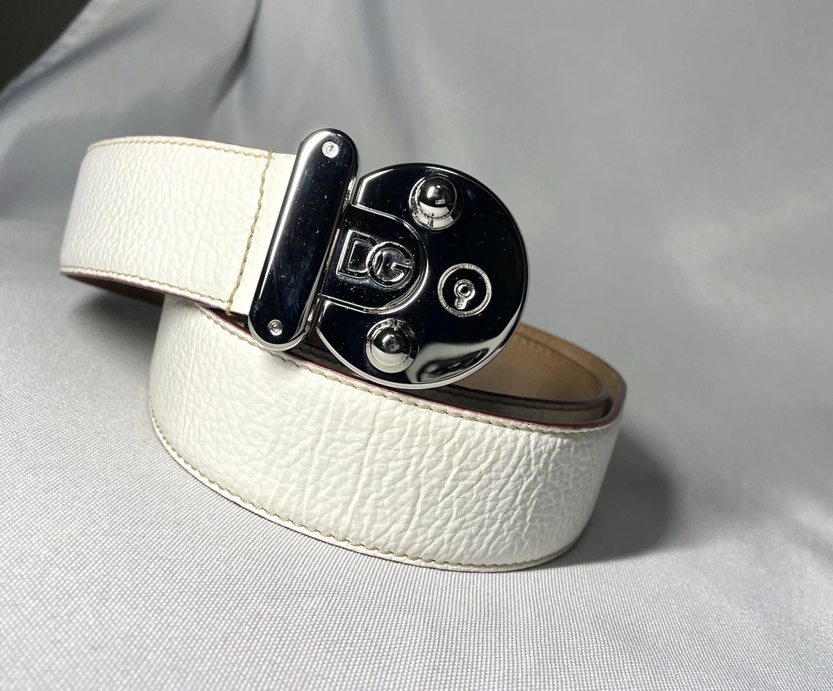 Dolce&Gabbana Leather White Belts for Men for sale | eBay