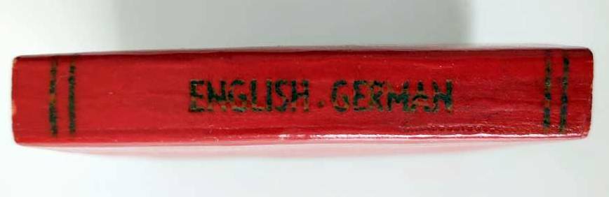 Midget Dictionary ENGLISH-GERMAN GERMAN-ENGLISH BURGESS & BOWES