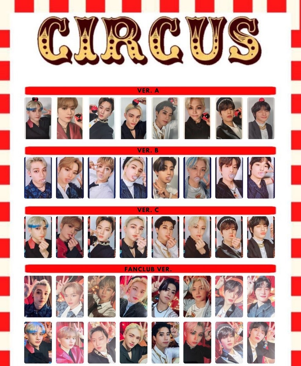 Stray Kids - CIRCUS - official Photo card JAPAN 2nd Mini Album FC