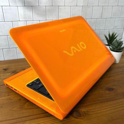 Sony Vaio orange Win11 SSD256 memory 8GB core i5 laptop PC | eBay