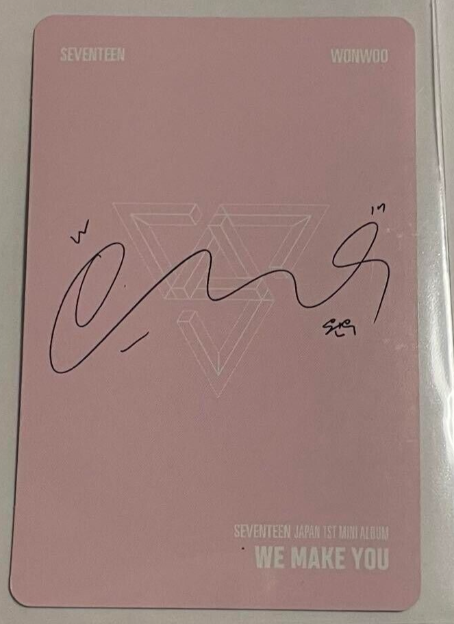 SEVENTEEN WONWOO 2018 JAPAN WE MAKE YOU Limited Edition B #PLEASED