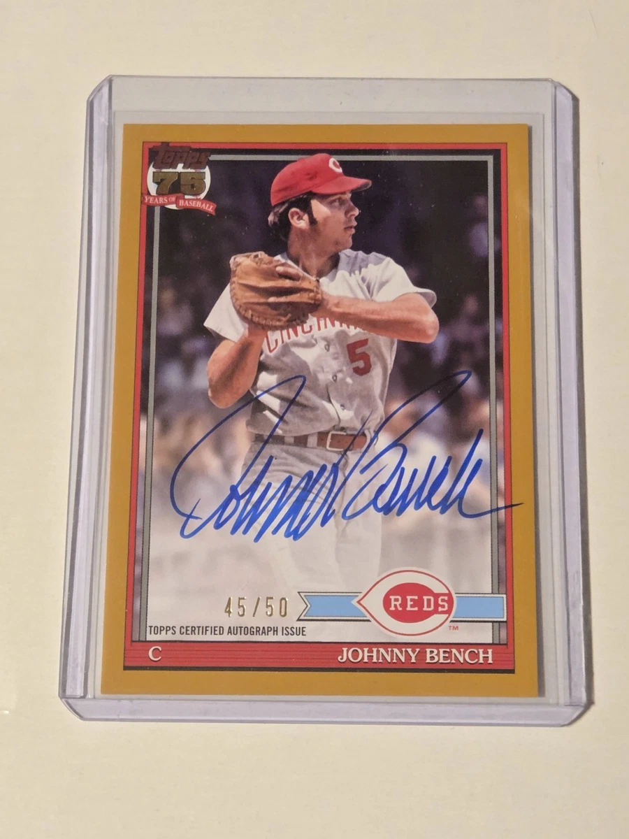 Johnny Bench Autographed Baseball Cards for sale | eBay