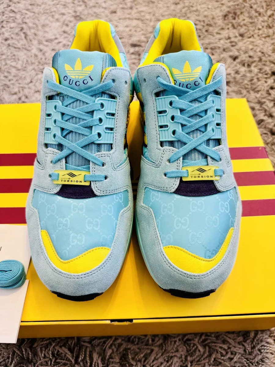 Gucci x Adidas ZX 8000 Aqua GG Monogram Men Shoe Size US 9 / UK