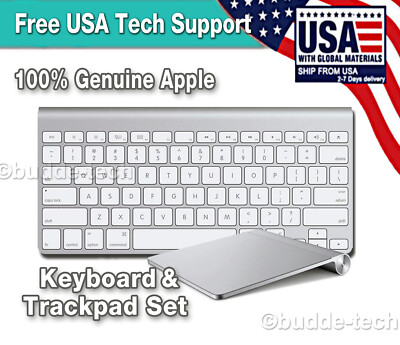 Apple Bluetooth Wireless Keyboard A1314 & Magic Trackpad A1339 Set