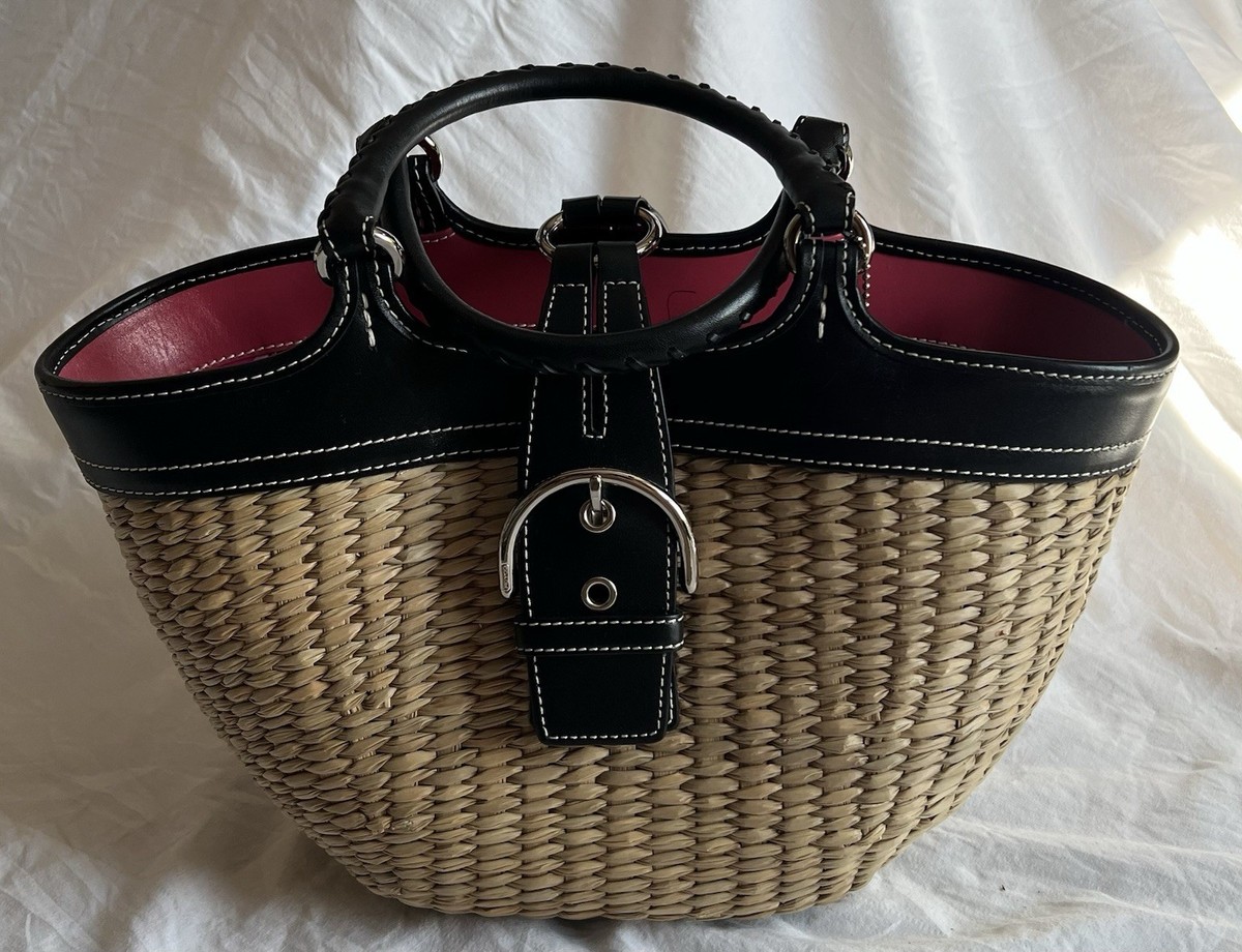 Coach 6271 Woven Basket Purse With Dust Cover | eBay
