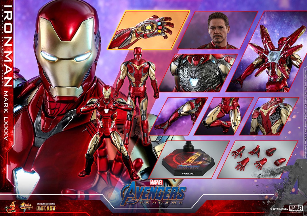 Avengers Endgame Figure 1/6 Scale Iron Man Mark LXXXV Hot Toys New