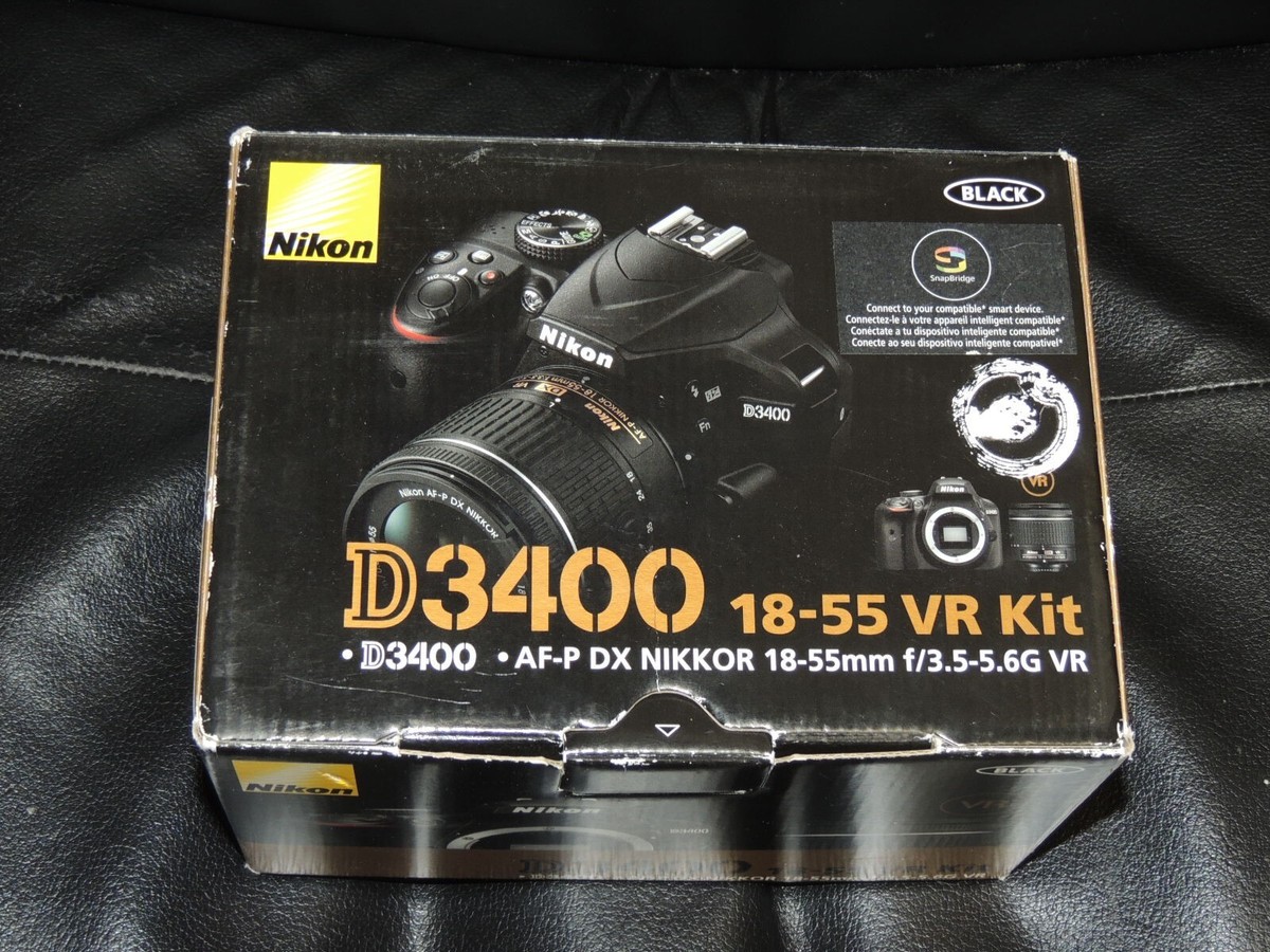 Box for Nikon D3400 DSLR Body Camera Kit - Box Only - CAMERA NOT