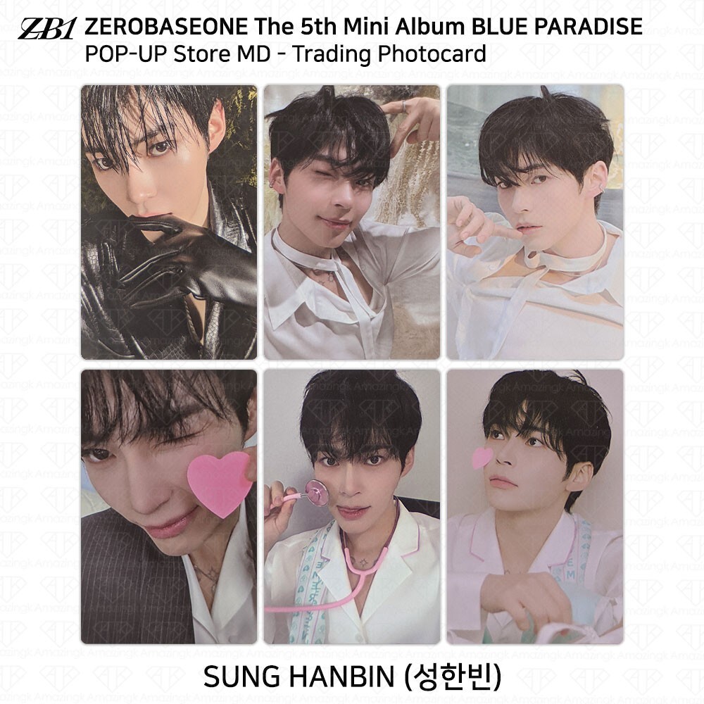 ハンビンzb1 直筆サインヨントンチェキポラロイドBLUE