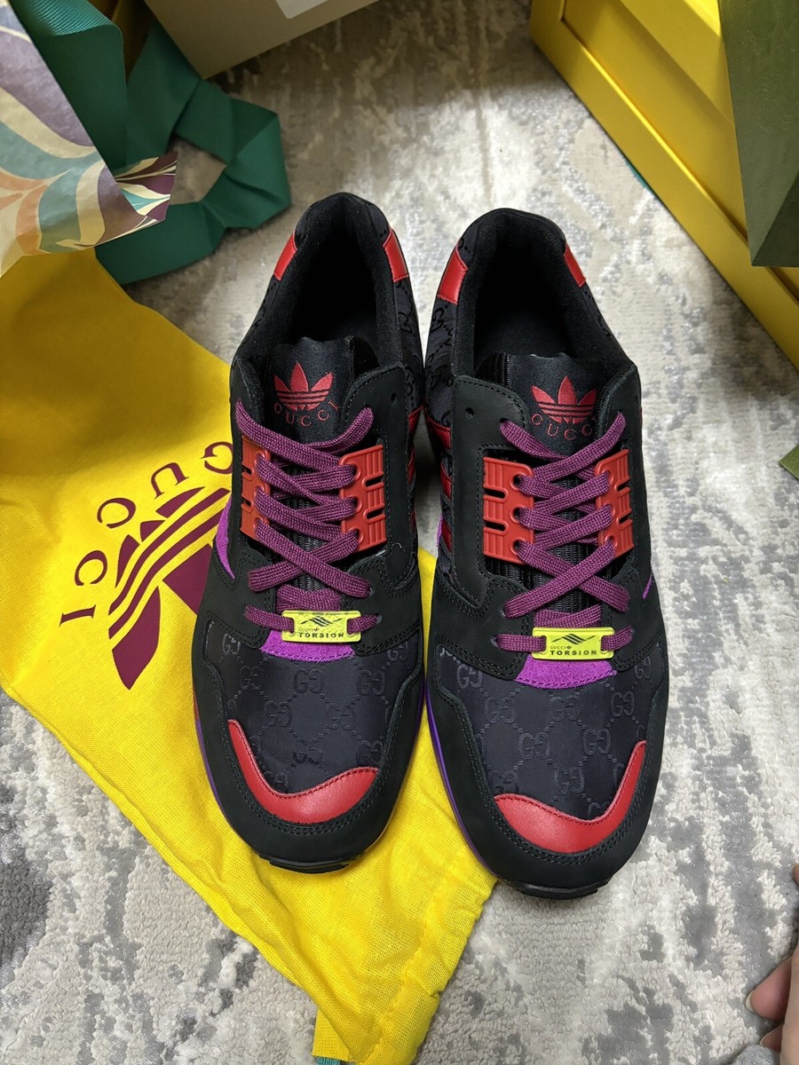 NEW GUCCI x ADIDAS ZX 8000 'BLACK GG MONOGRAM