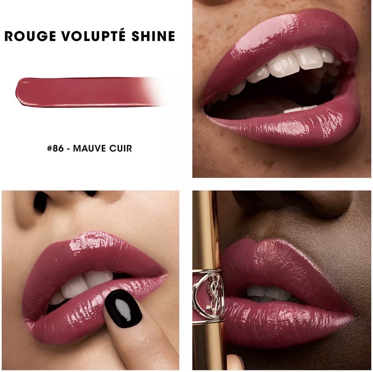 Yves Saint Laurent Rouge Volupte Shine Oil In Stick Shade 86 MAUVE