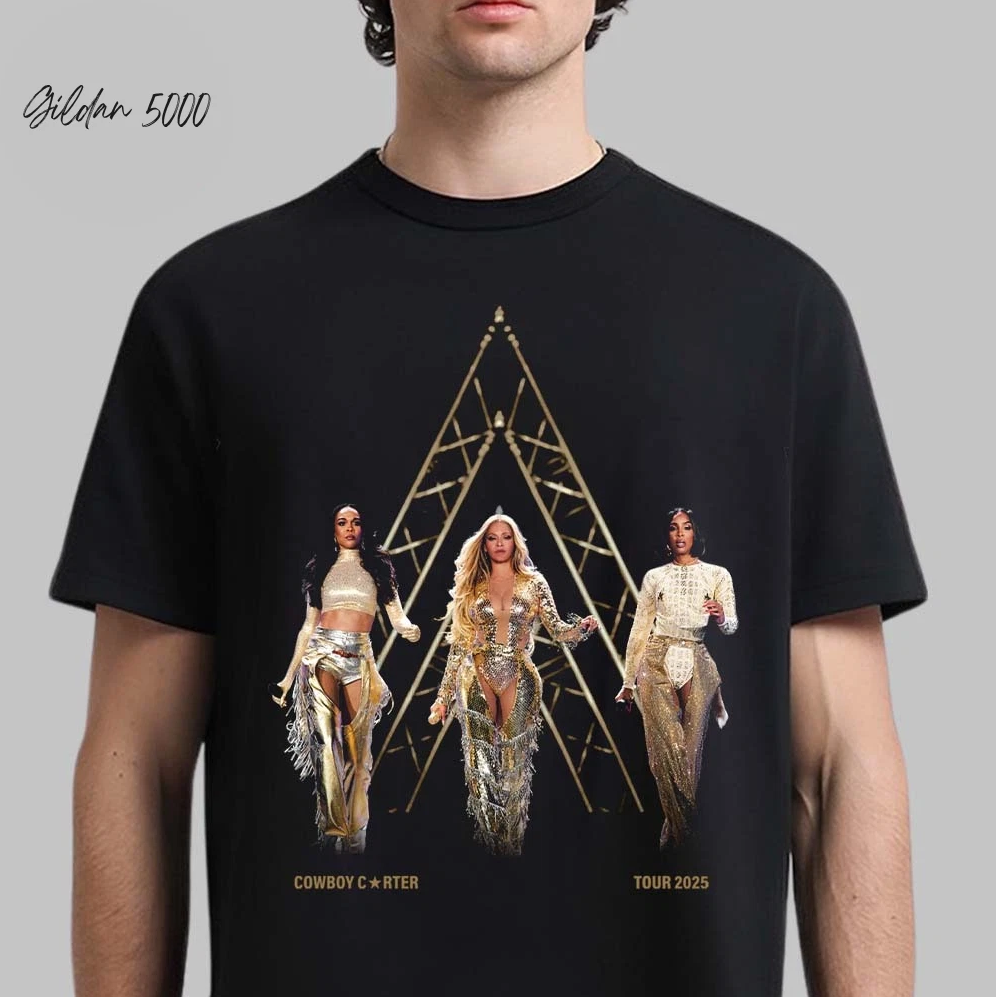 Beyonce Destiny's Child X Cowboy Carter Tour 2025 Legacy Black T