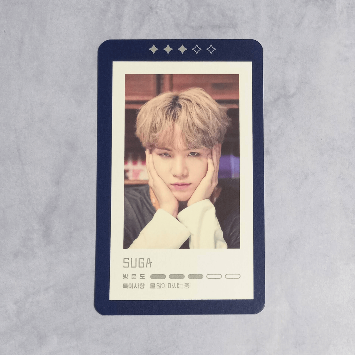 BTS 5th Muster Magic Shop Seoul Official Guestbook Card - Suga
