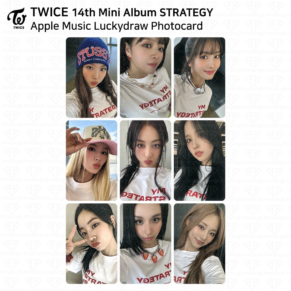 TWICE 14th Mini Album STRATEGY Apple Music Lucky Draw Photocard