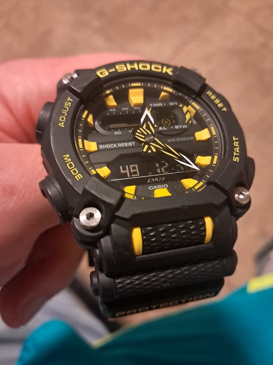Yellow/black casio g shock wr20bar | eBay