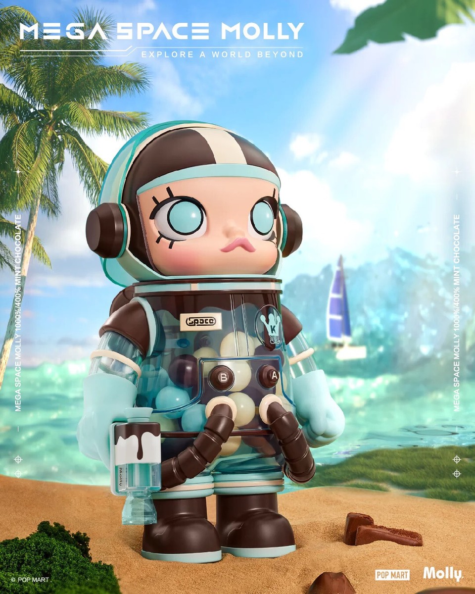 PopMart x KennysWork Mega Collection 400% Mega Space Molly Mint