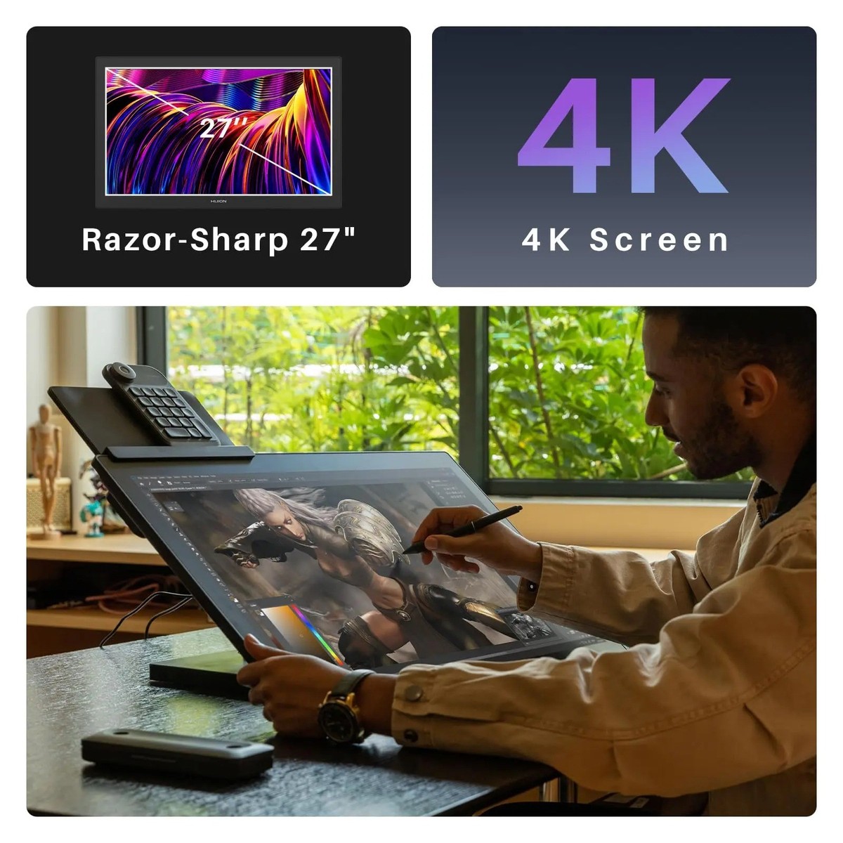 Refurbished HUION Kamvas Pro 27 Drawing Tablet 27