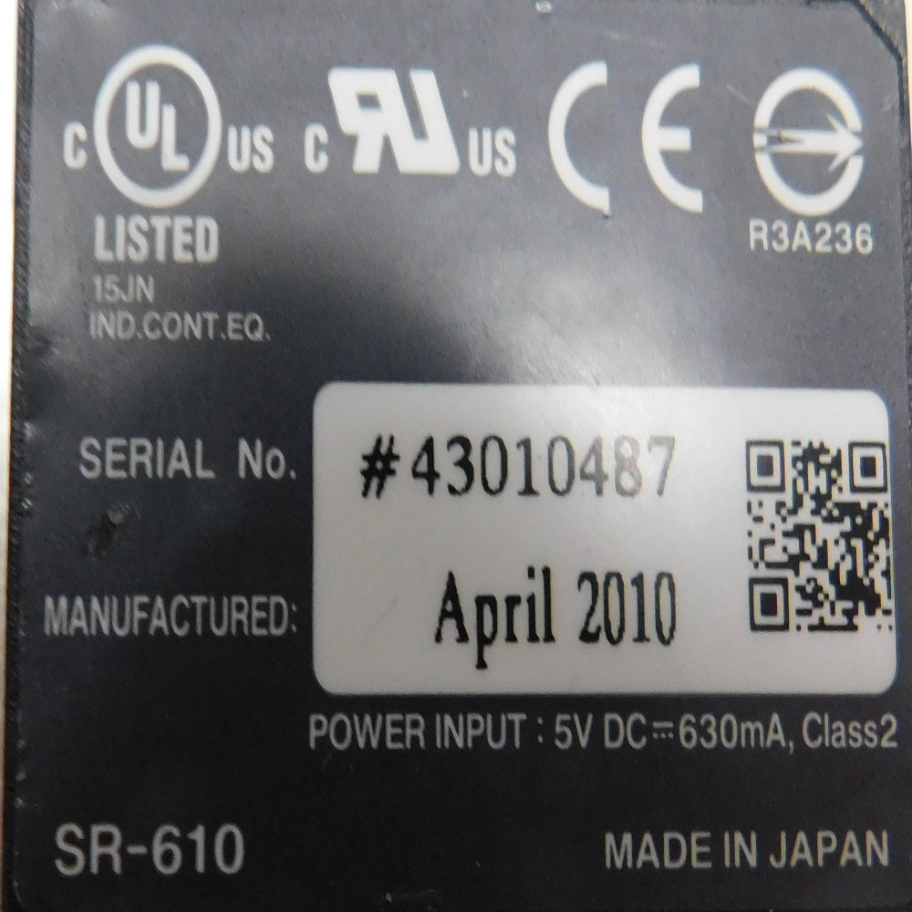 Keyence SR-610 Ultra-Small 2D Code Reader Medium Distance 90uW | eBay