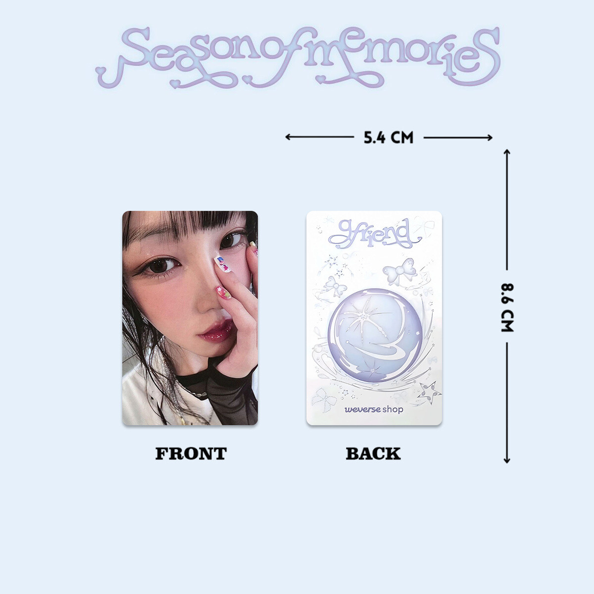 6pcs/set GFRIEND 10th Anniversary Season of Memories Self Made