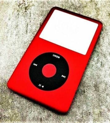 APPLE IPOD CLASSIC 6TH GEN RED SD 512GB! ROCKBOX! METAL FRONT! +