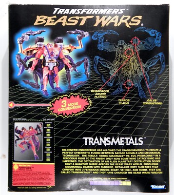 Hasbro 1998 Transformers Beast Wars Deluxe Transmetals Rampage