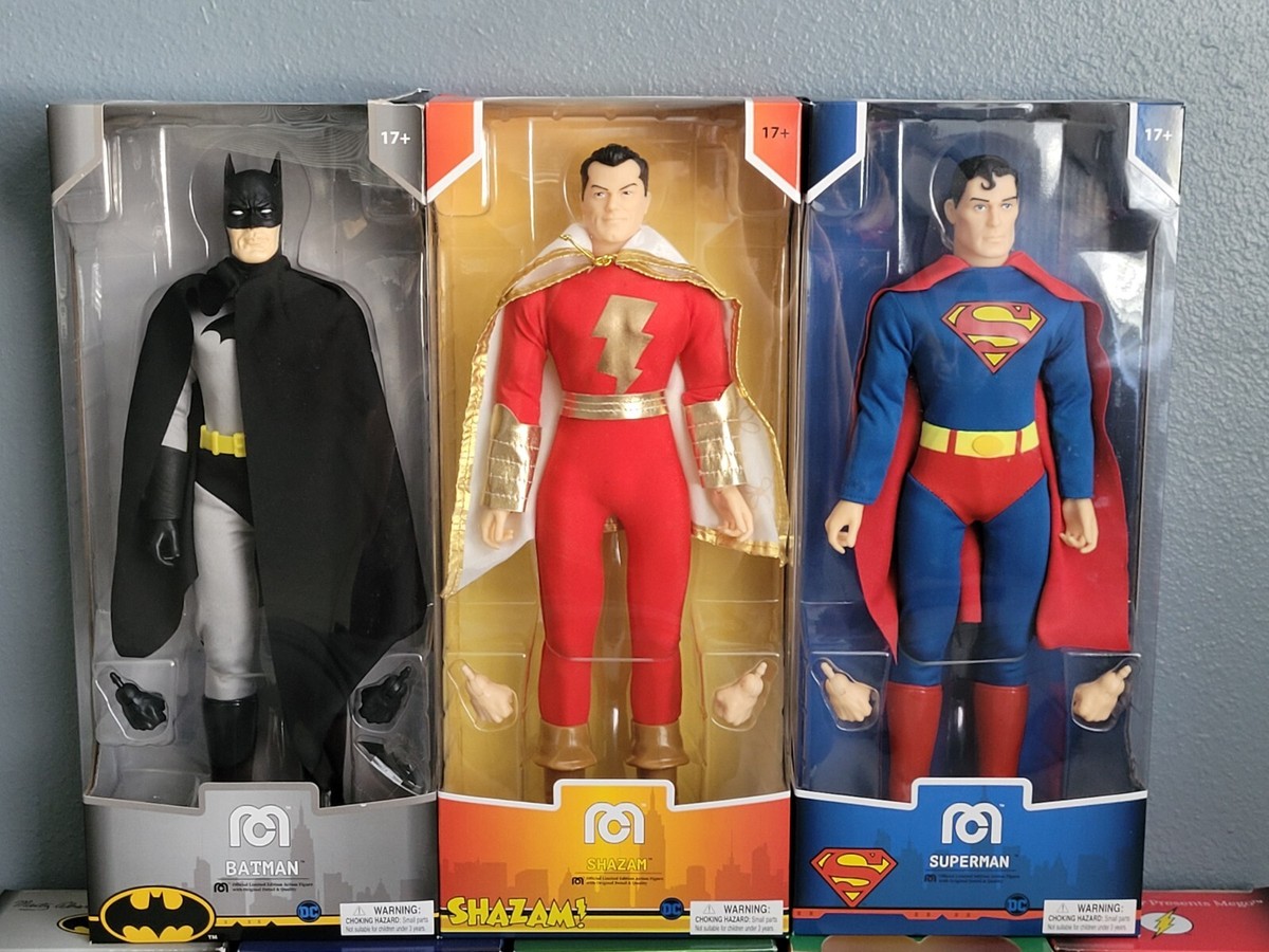 Mego Lot 14 Inch Batman, Superman, The Flash, Green Lantern