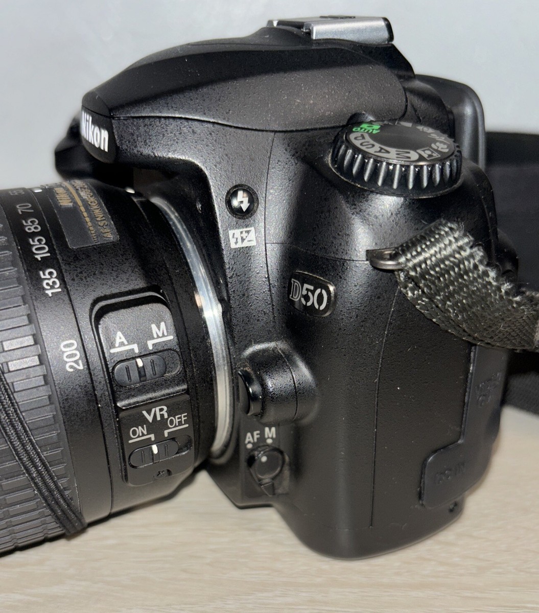 Nikon D50 Digital SLR Camera W Nikon DX AF-S 55-200 VR | eBay